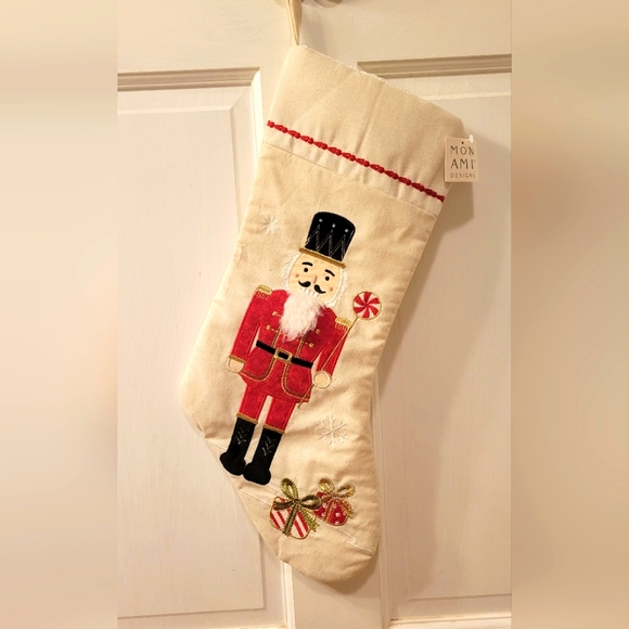 NWT Mon Ami Designs Nutcracker Stocking - Picture 1 of 7